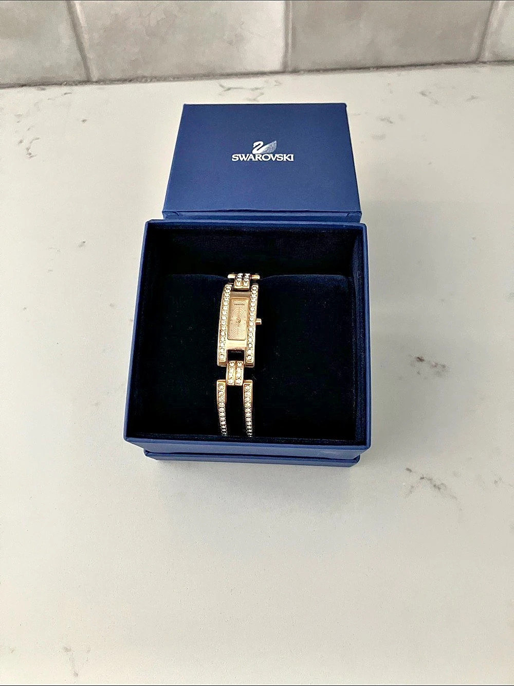 Swarovski Crystal Link Bracelet watch in Gold